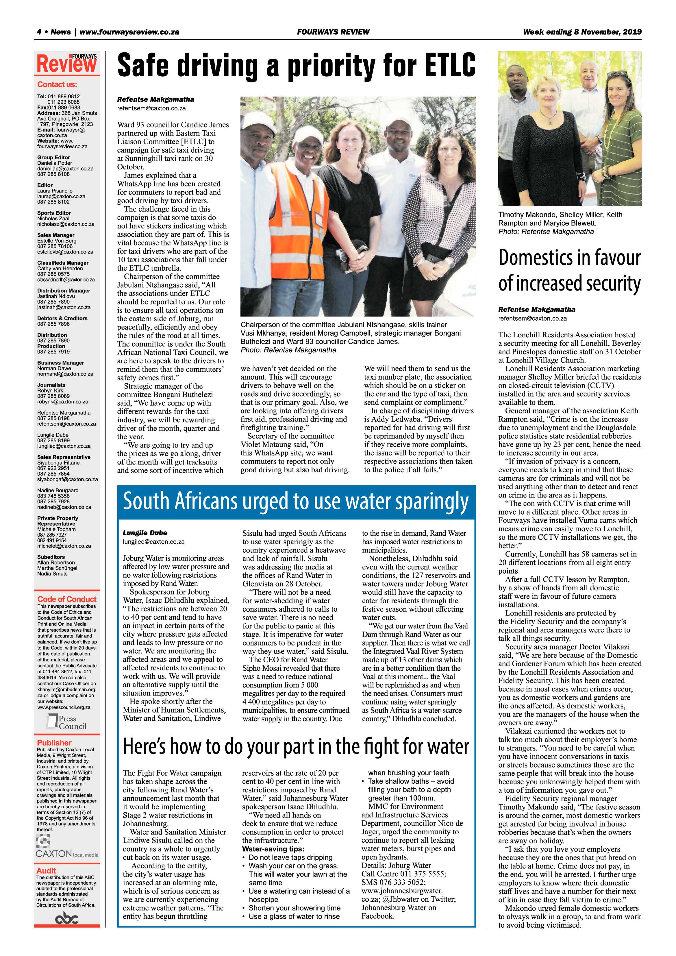 Fourways Review 6 November, 2019 page 4