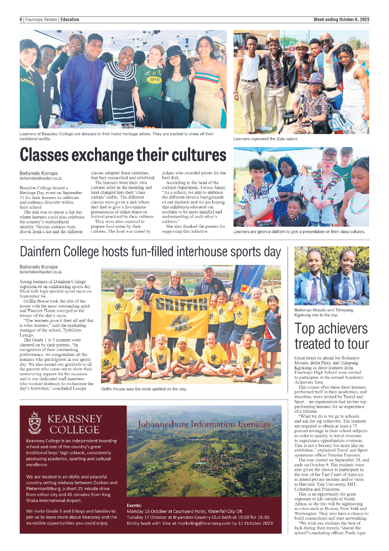 Fourways Review 6 October 2023 page 8