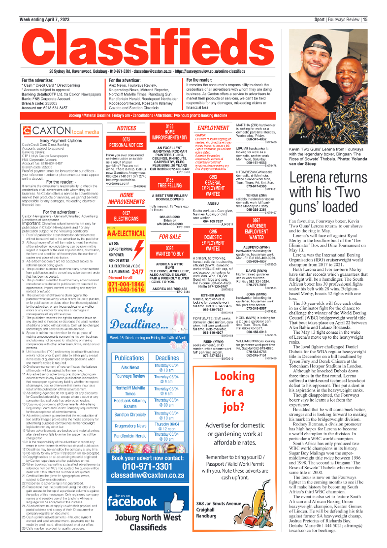 Fourways Review 7 April 2023 page 15