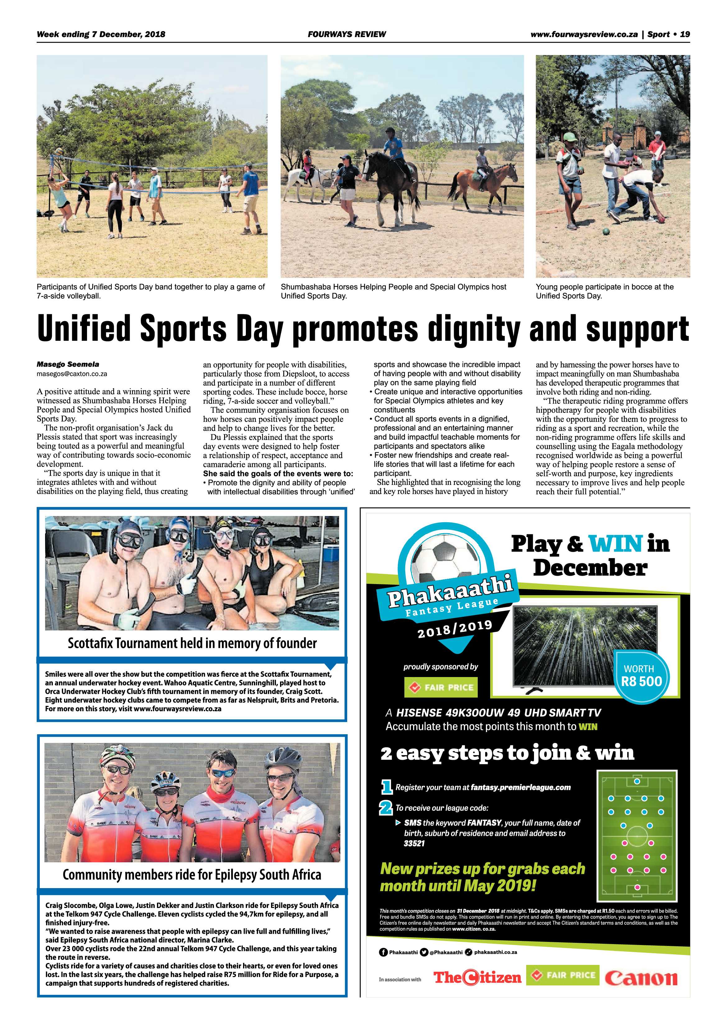 Fourways Review 7 December, 2018 page 19