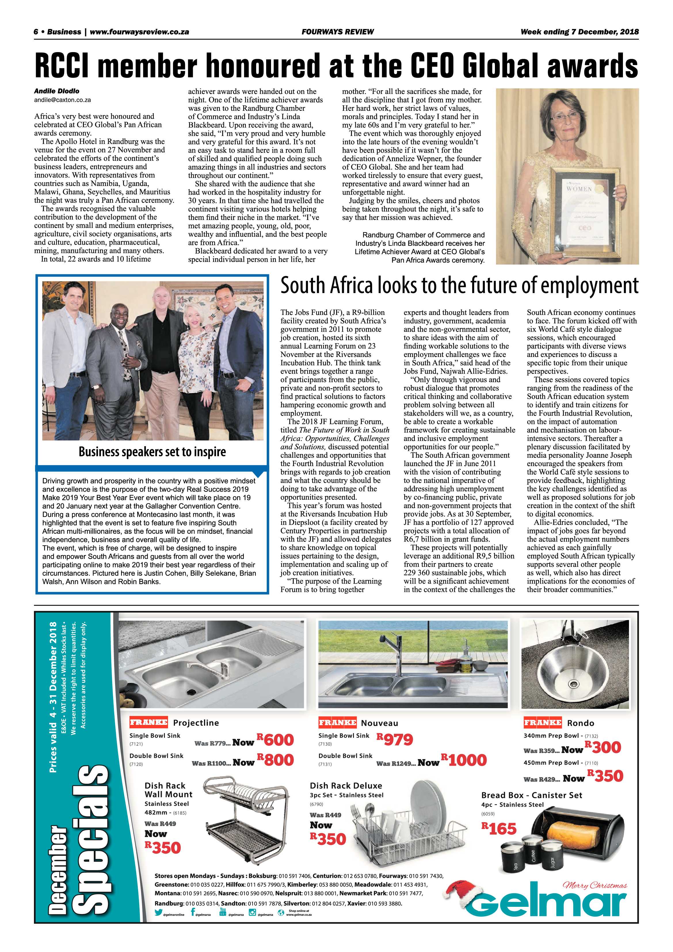 Fourways Review 7 December, 2018 page 6