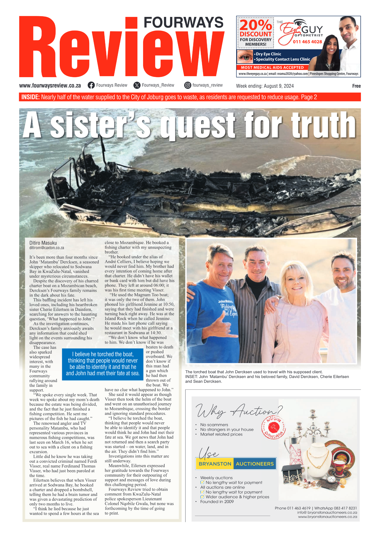 Fourways Review 9 August 2024 page 1