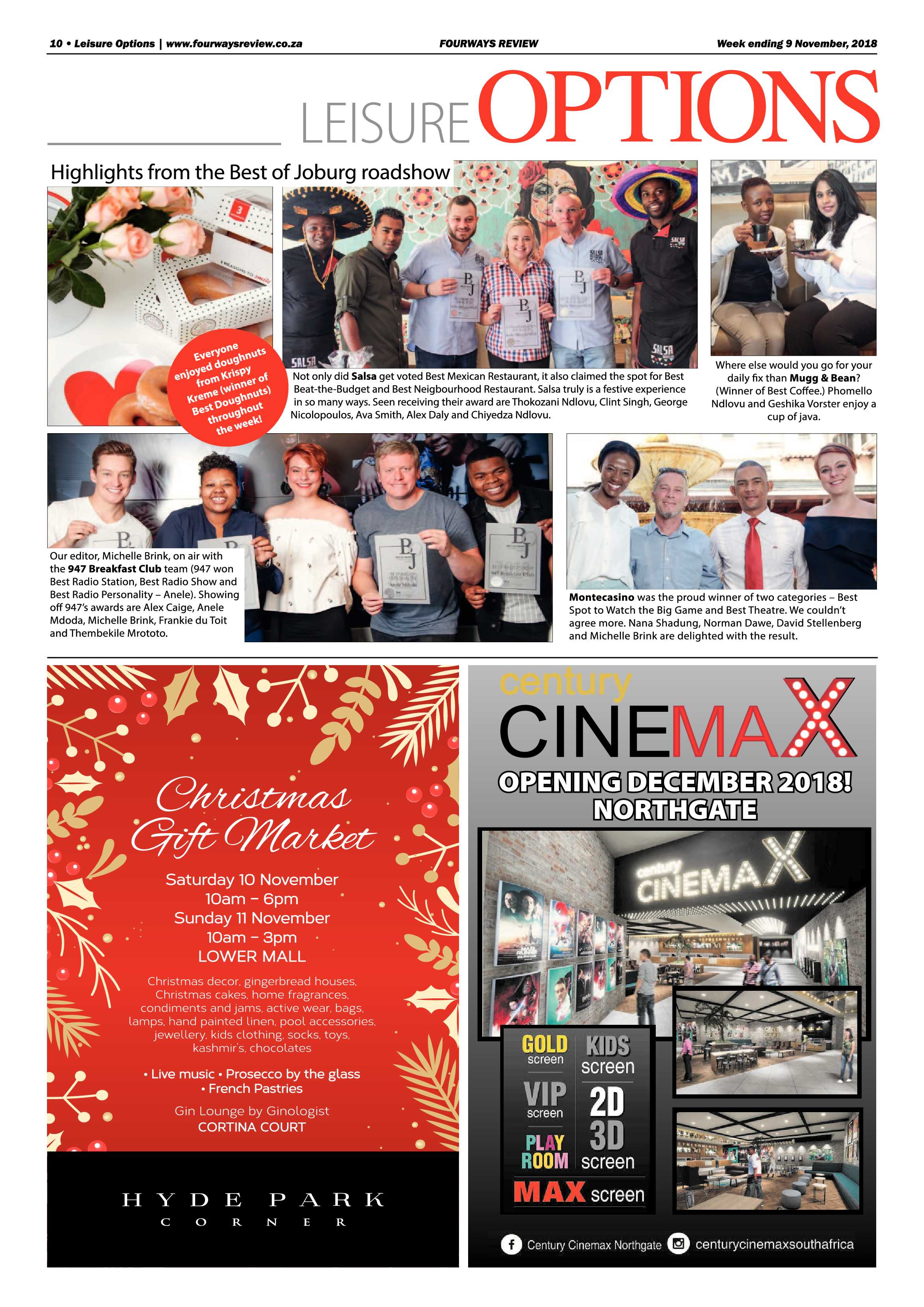 Fourways Review 9 November, 2018 page 10