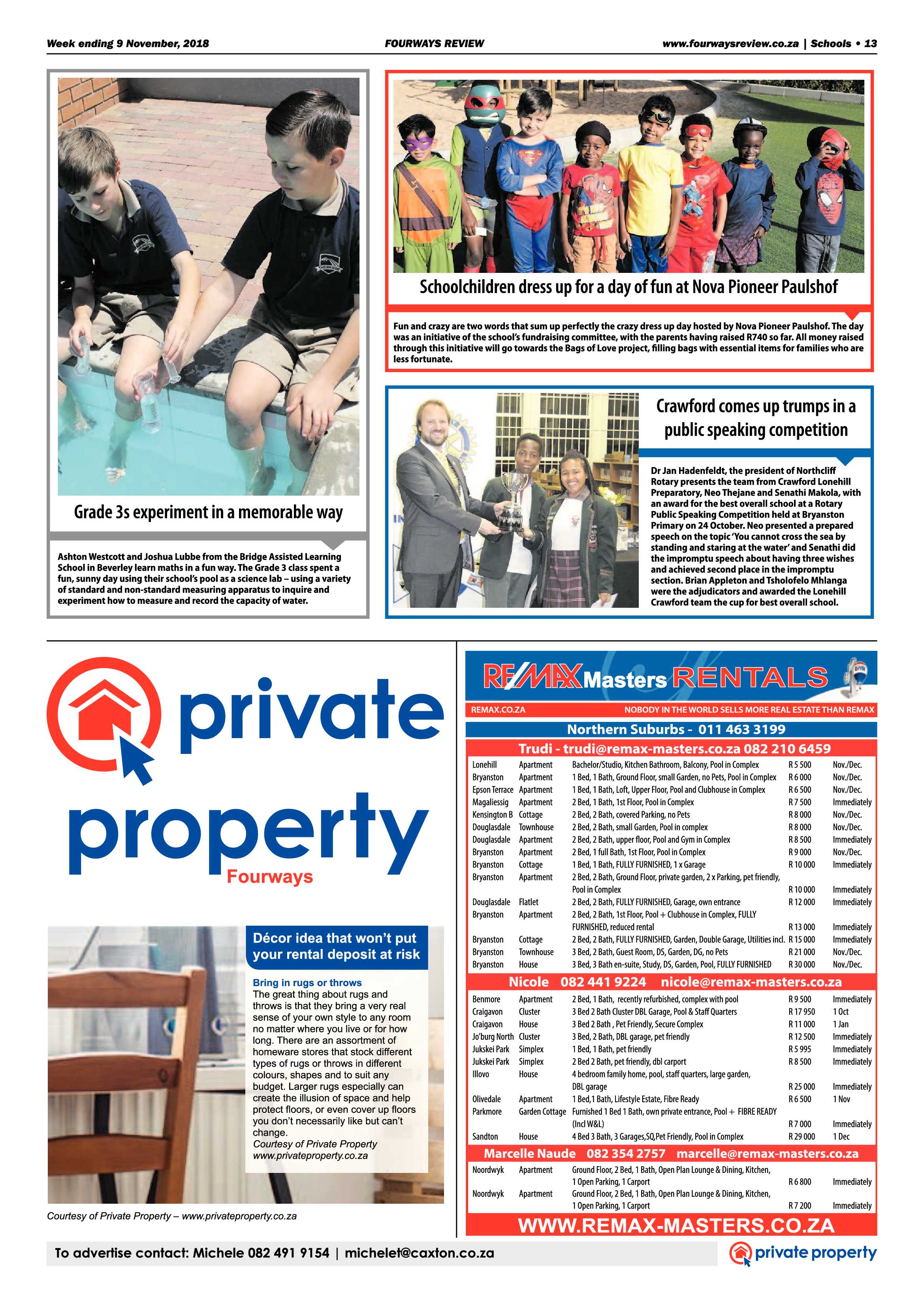 Fourways Review 9 November, 2018 page 13