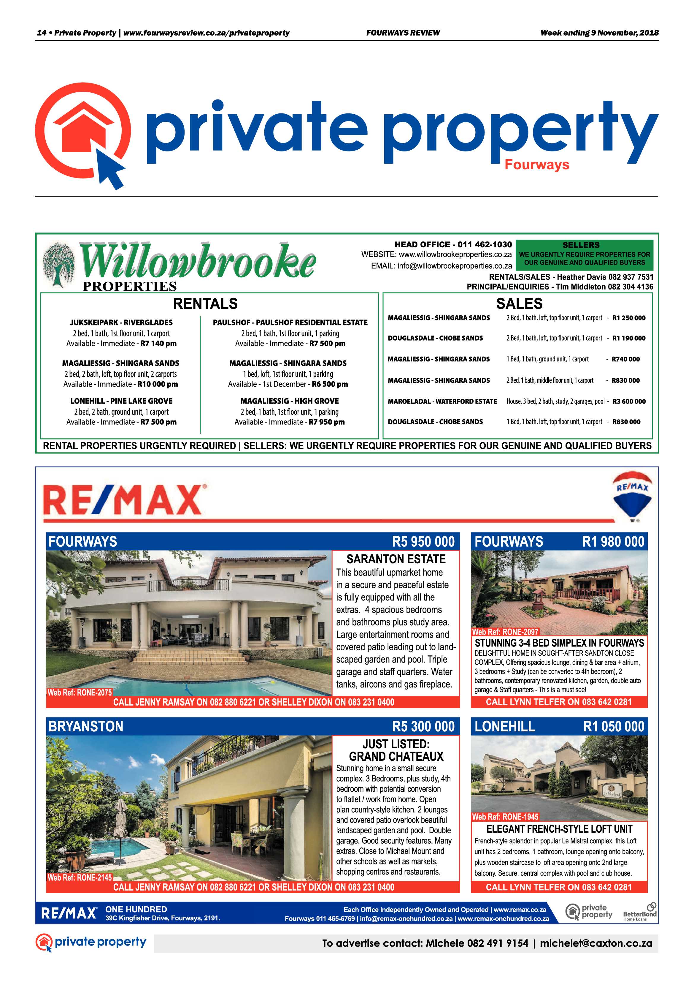 Fourways Review 9 November, 2018 page 14