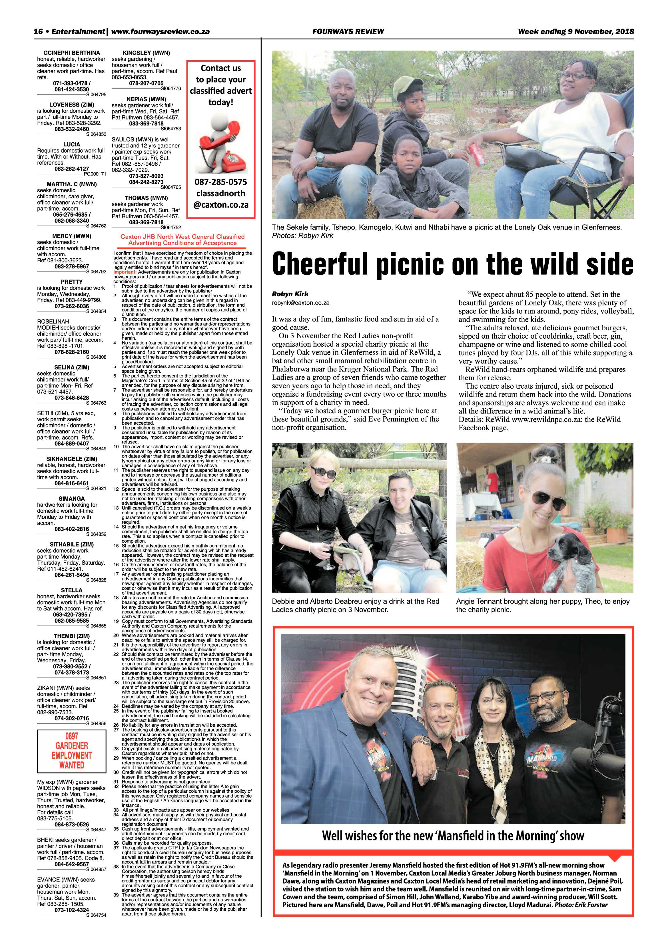 Fourways Review 9 November, 2018 page 16