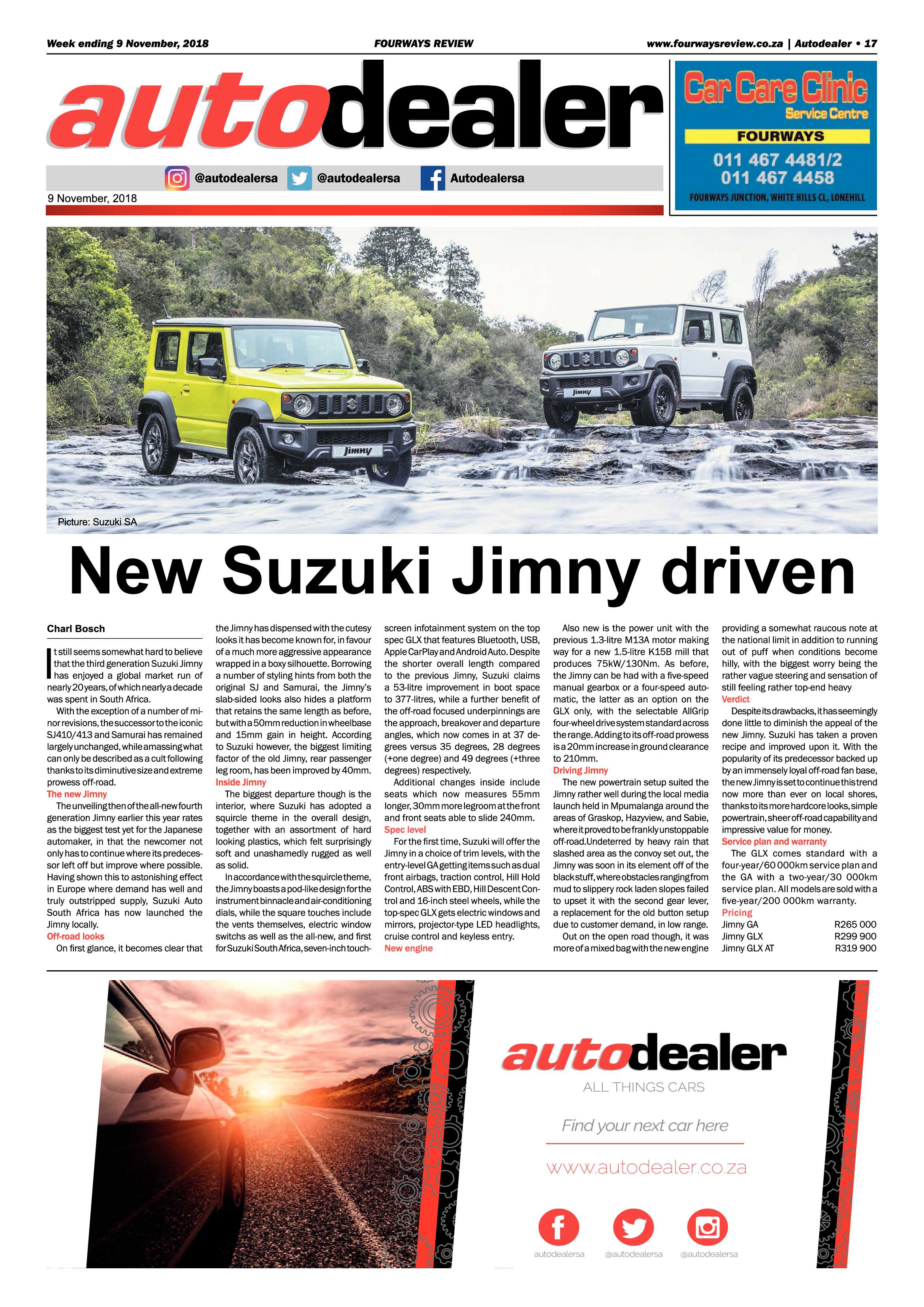 Fourways Review 9 November, 2018 page 17