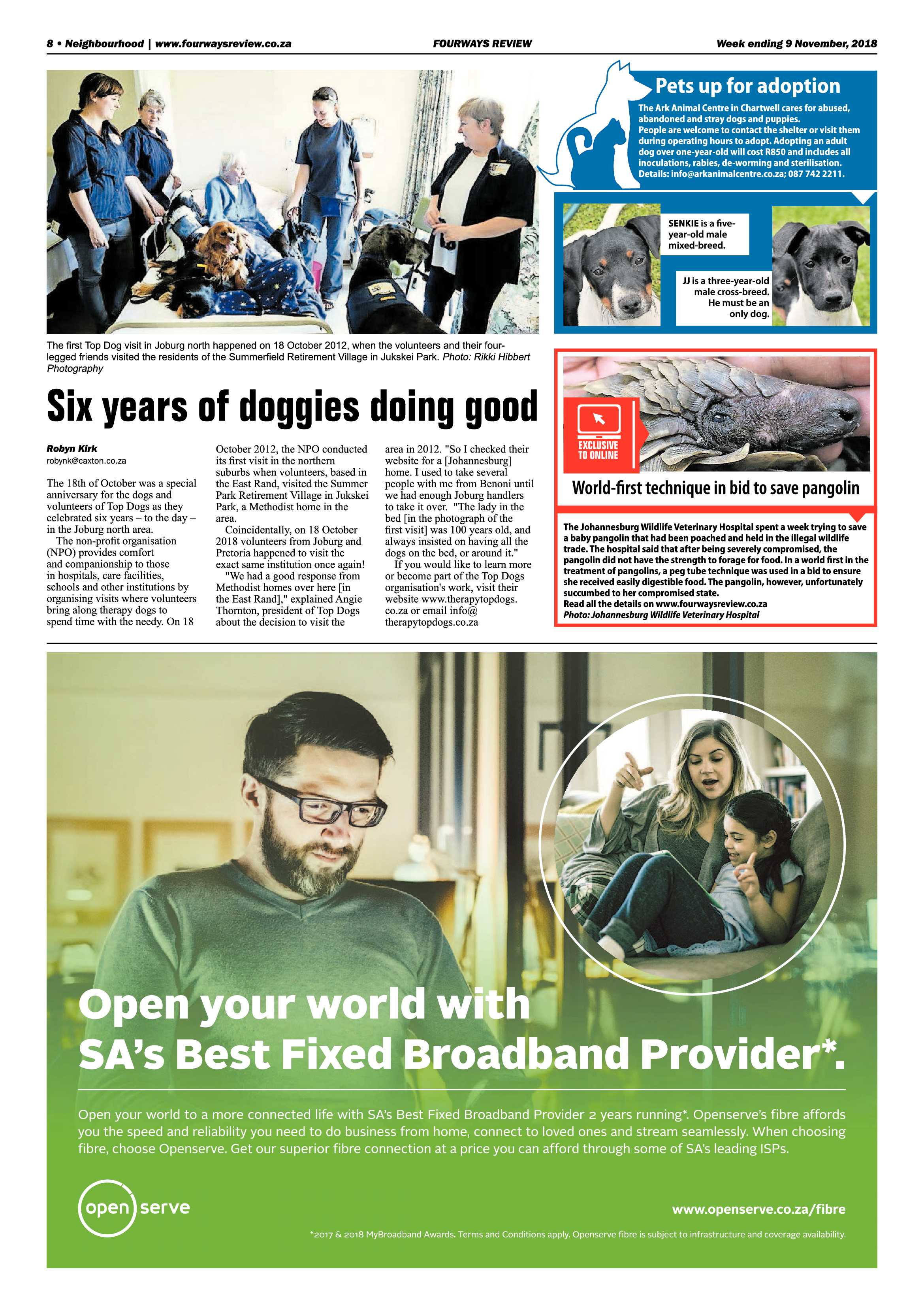 Fourways Review 9 November, 2018 page 8