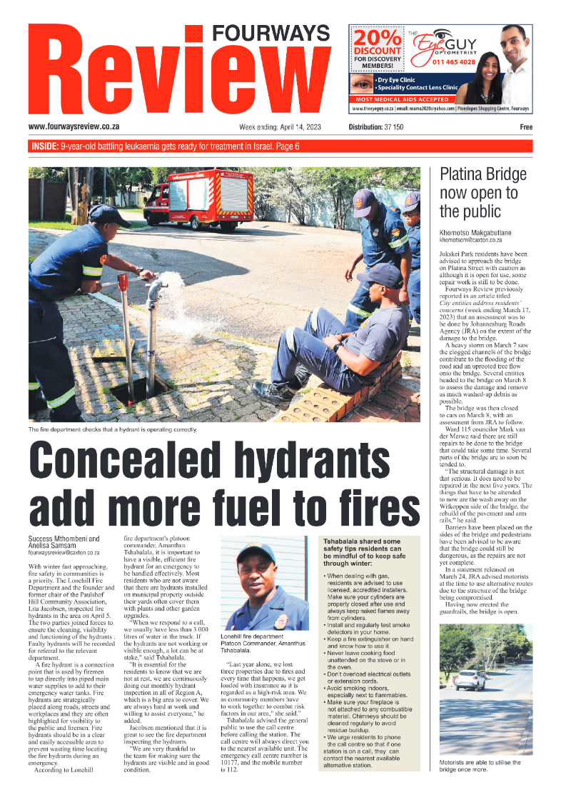 Fourways Review April 14 2023 page 1