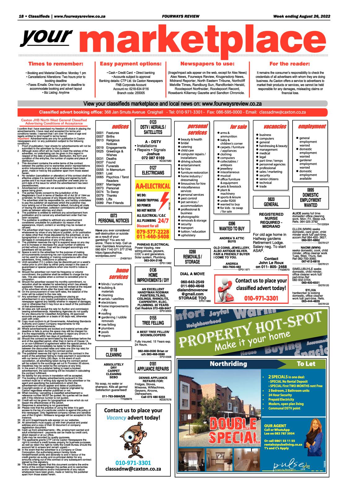 Fourways Review August 26 2022 page 18