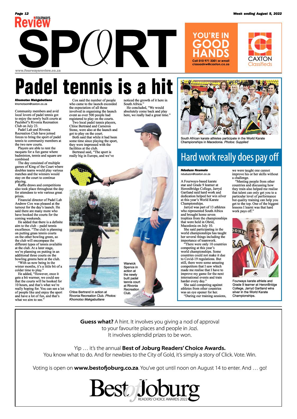 Fourways Review August 5 2022 page 20