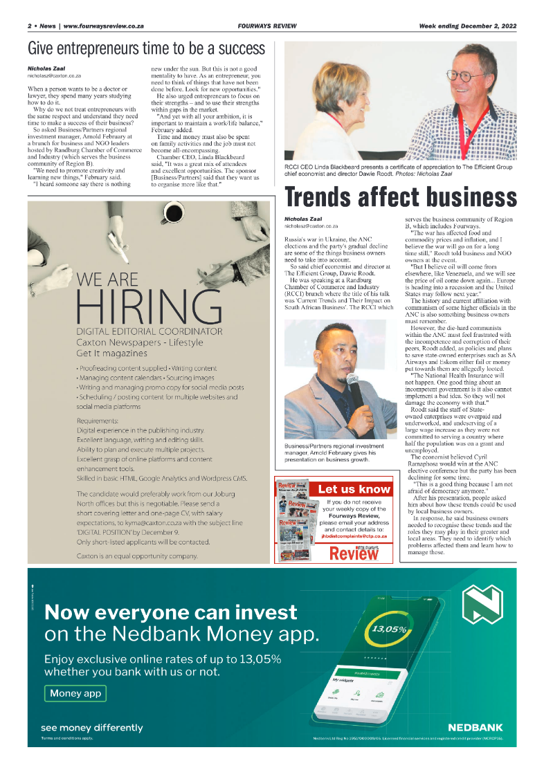 Fourways Review Dec 2 2022 page 2