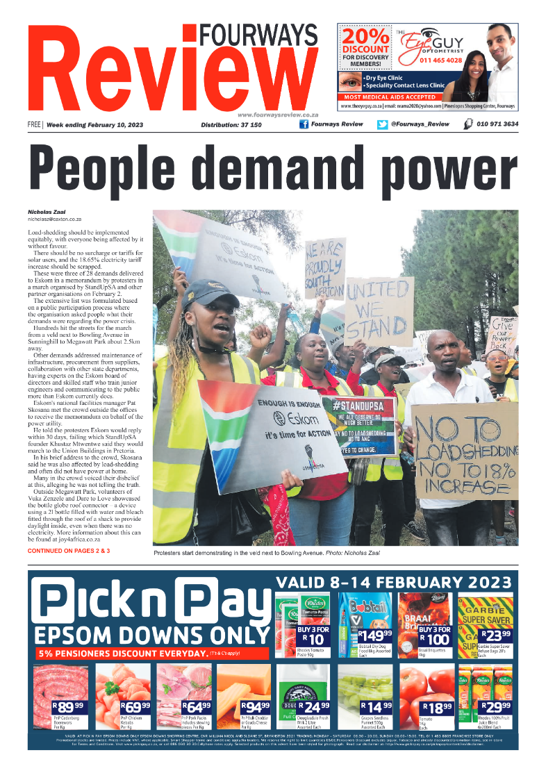 Fourways Review Feb 10 2023 page 1