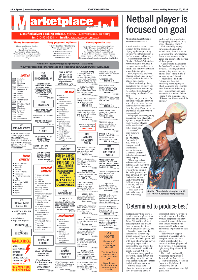 Fourways Review Feb 10 2023 page 10