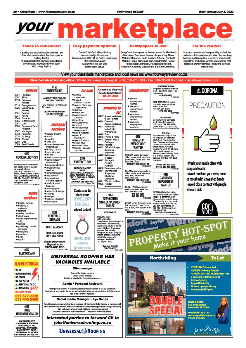 Fourways Review July 1 2022 page 10