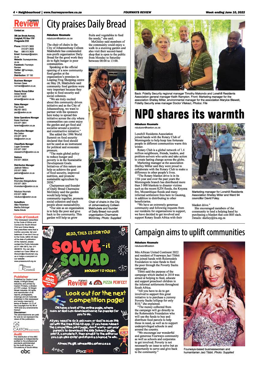Fourways Review June 10 2022 page 4
