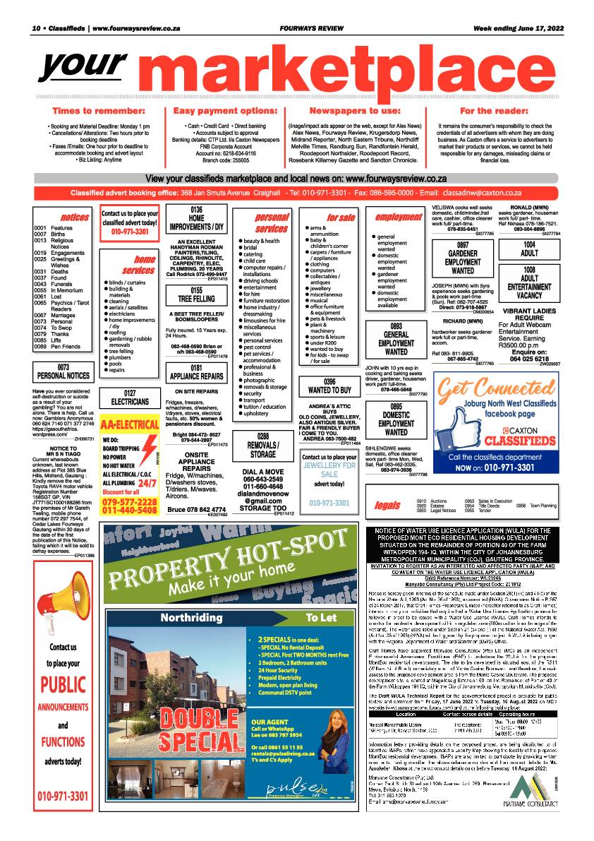 Fourways Review June 17 2022 page 10