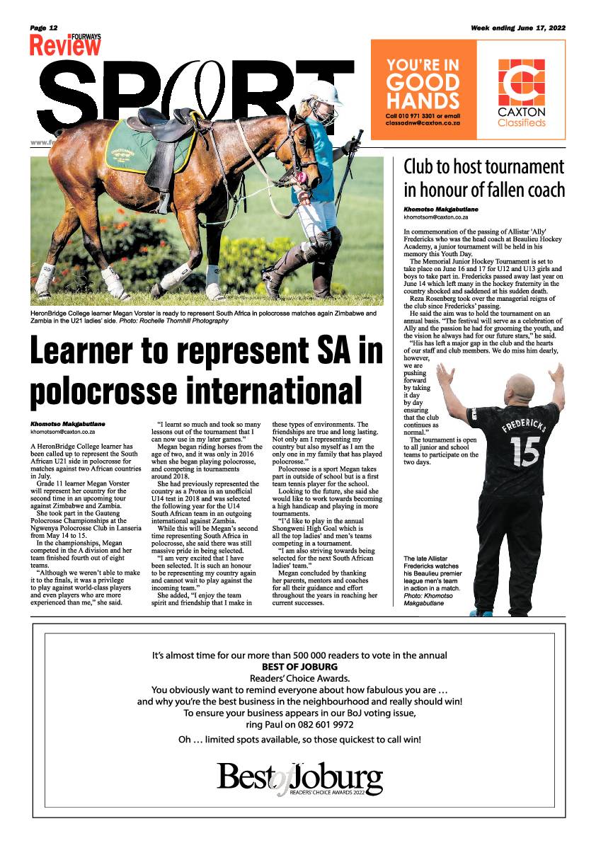 Fourways Review June 17 2022 page 12