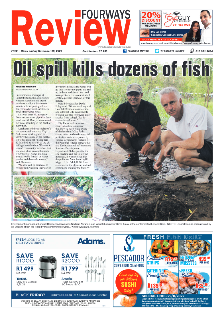 Fourways Review Nov 18 2022 page 1