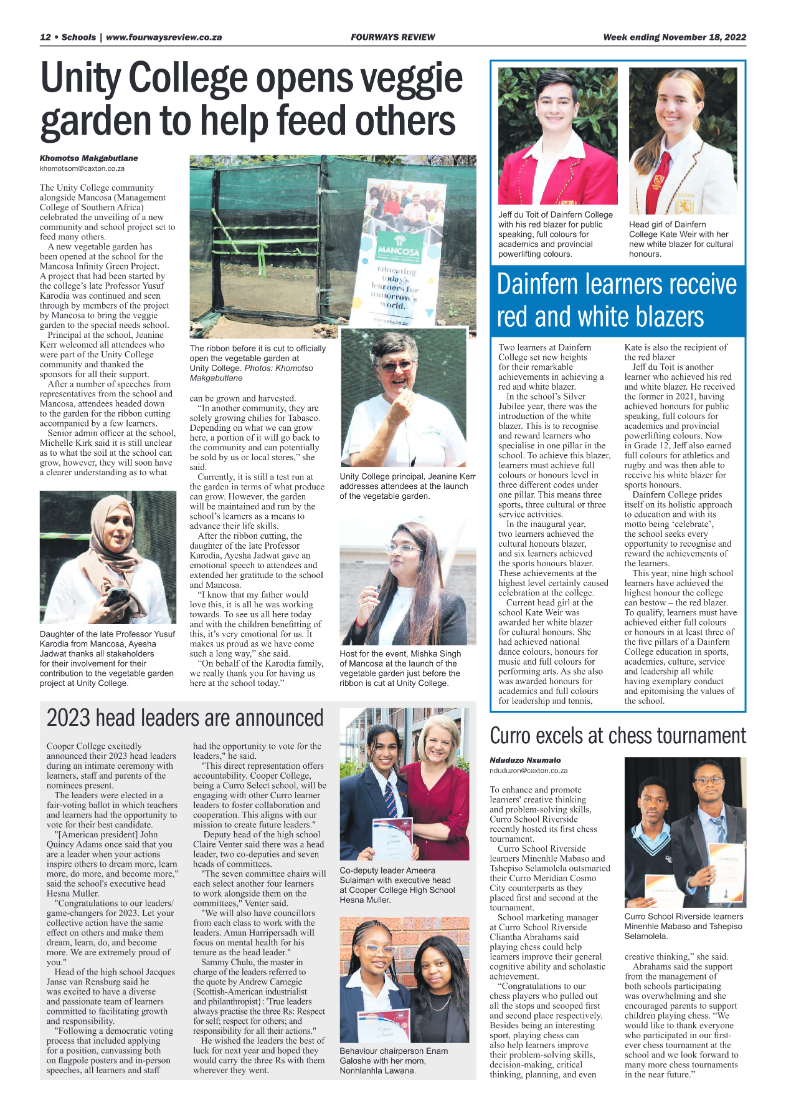 Fourways Review Nov 18 2022 page 12