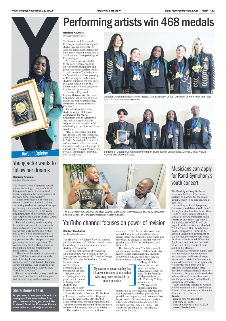 Fourways Review Nov 18 2022 page 13