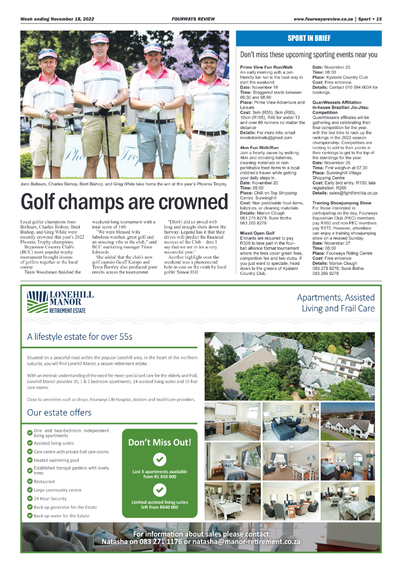 Fourways Review Nov 18 2022 page 15