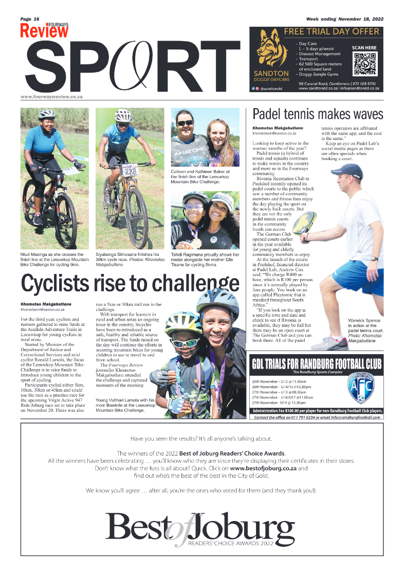 Fourways Review Nov 18 2022 page 16