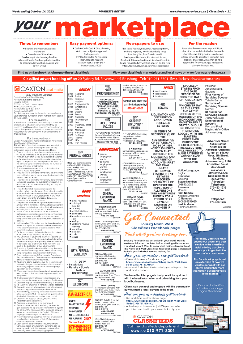 Fourways Review Oct 14 2022 page 11