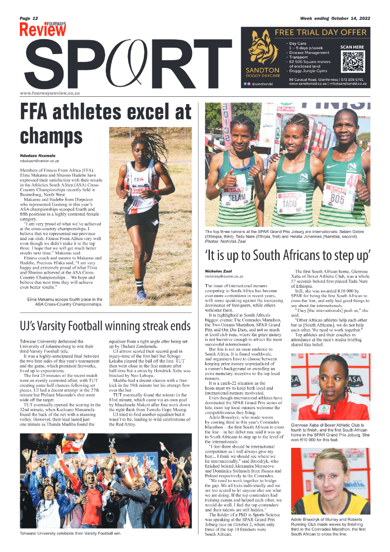 Fourways Review Oct 14 2022 page 12