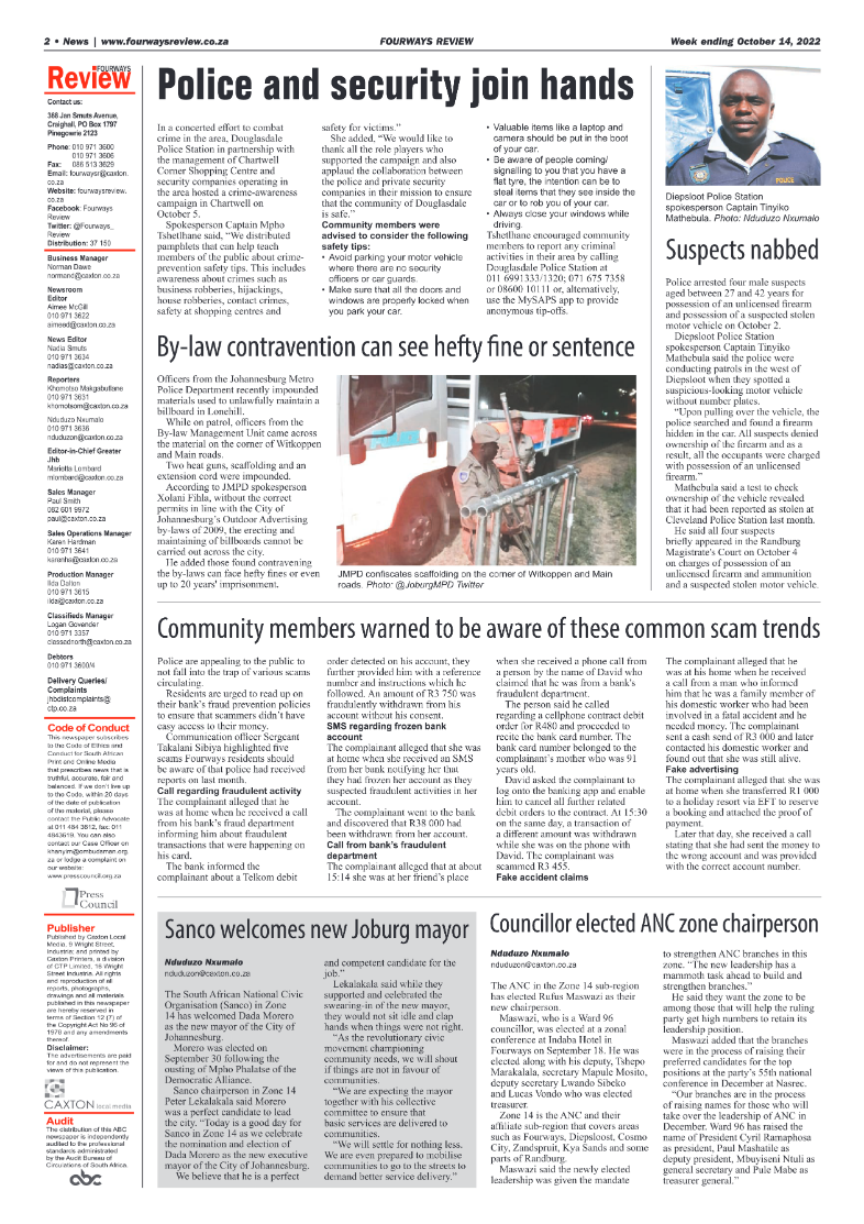 Fourways Review Oct 14 2022 page 2