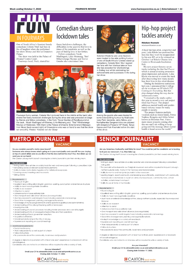 Fourways Review October 7 2022 page 11