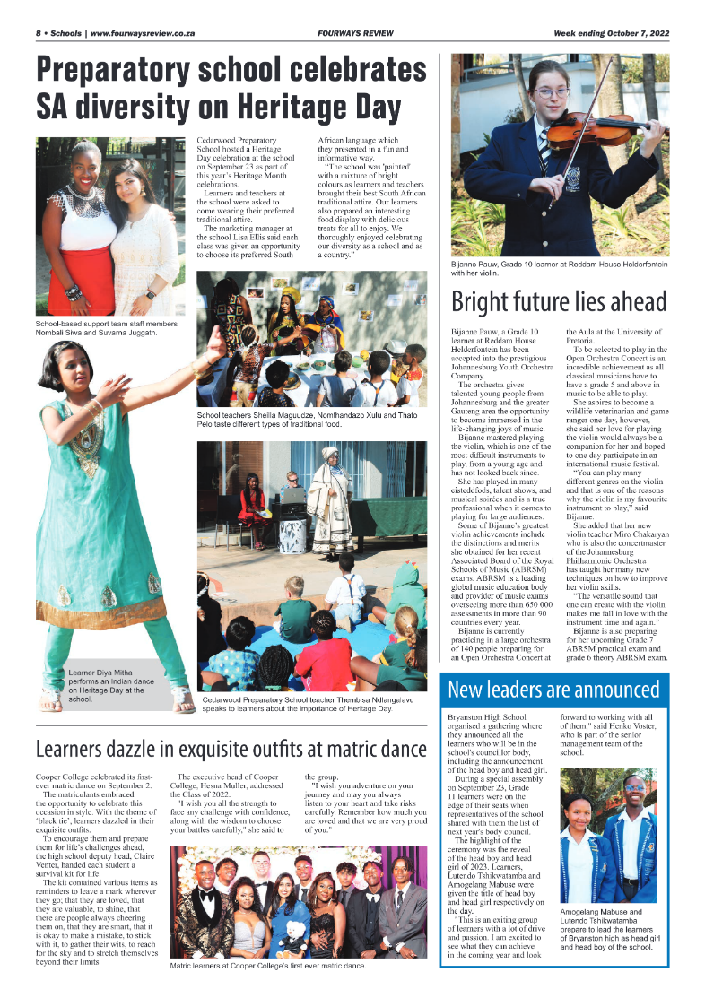 Fourways Review October 7 2022 page 8