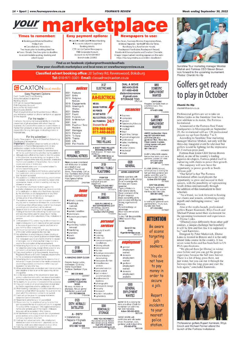 Fourways Review September 30 2022 page 14