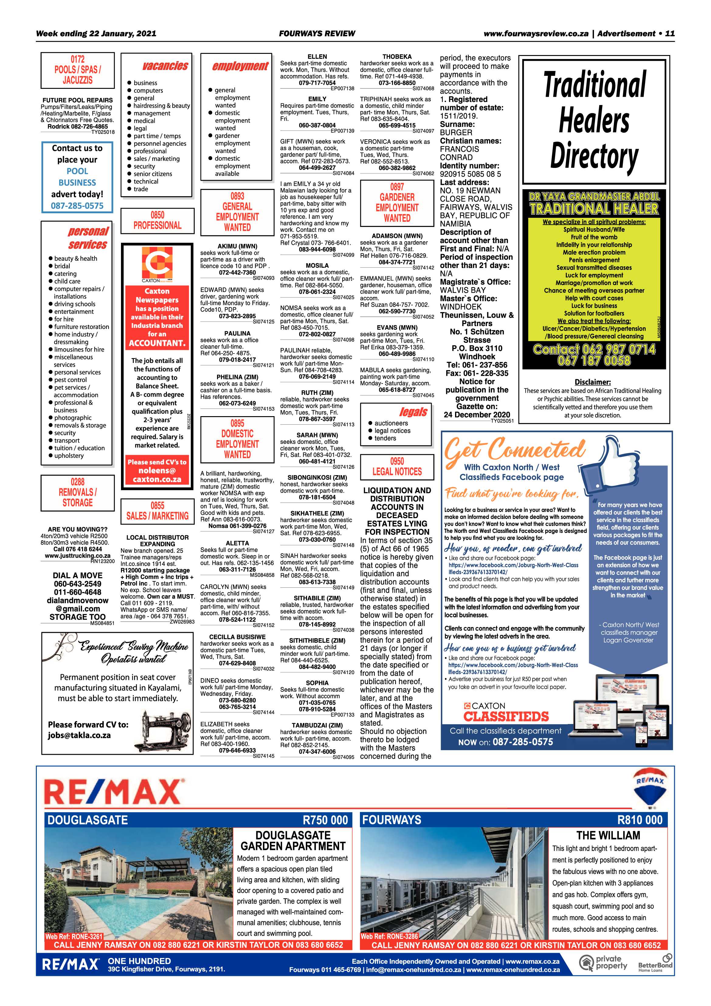 Fourways Review  22 January 2021 page 11