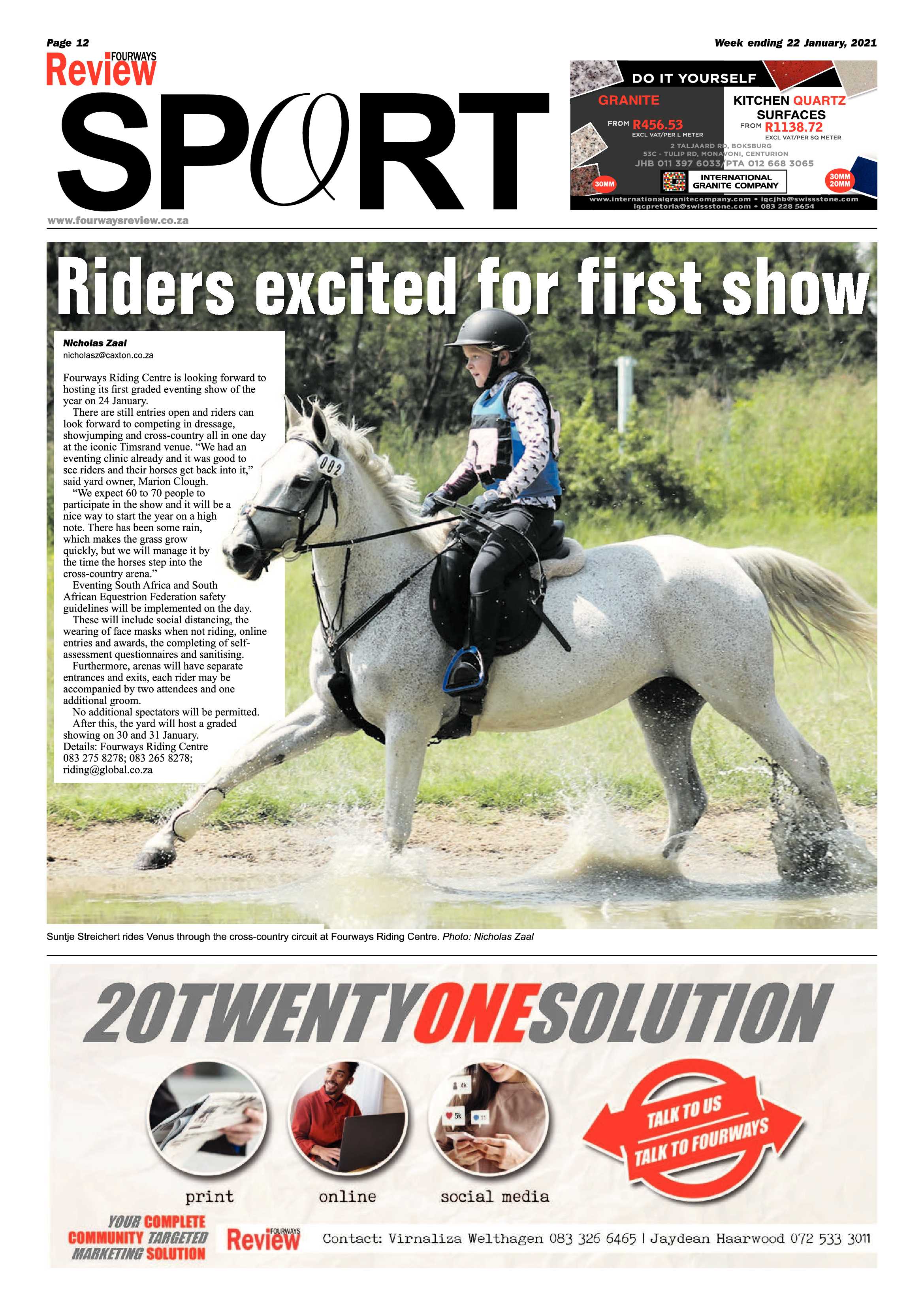 Fourways Review  22 January 2021 page 12
