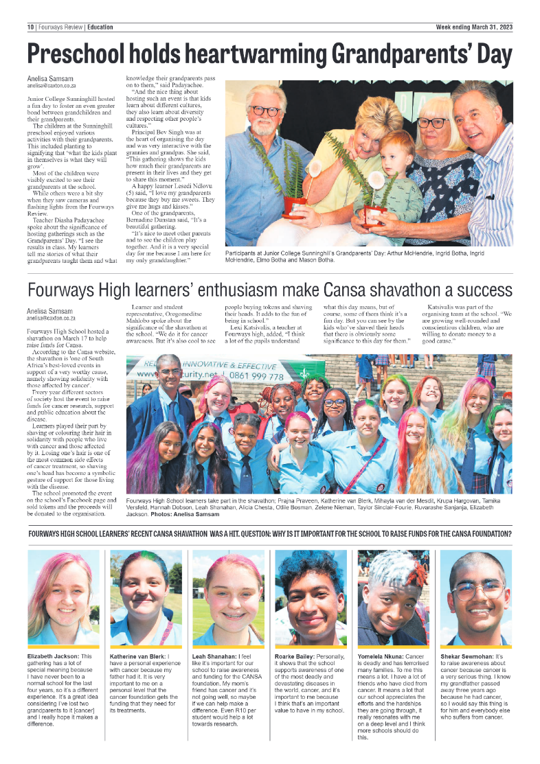 Fouways Review 31 March 2023 page 10