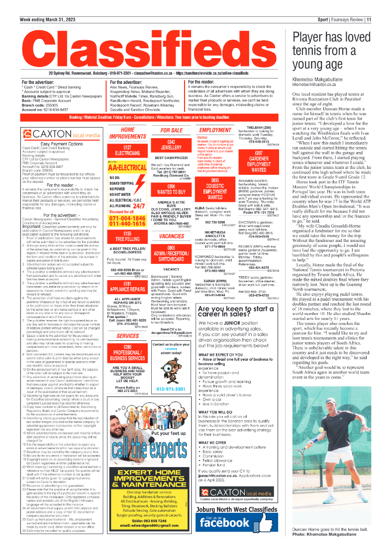 Fouways Review 31 March 2023 page 11