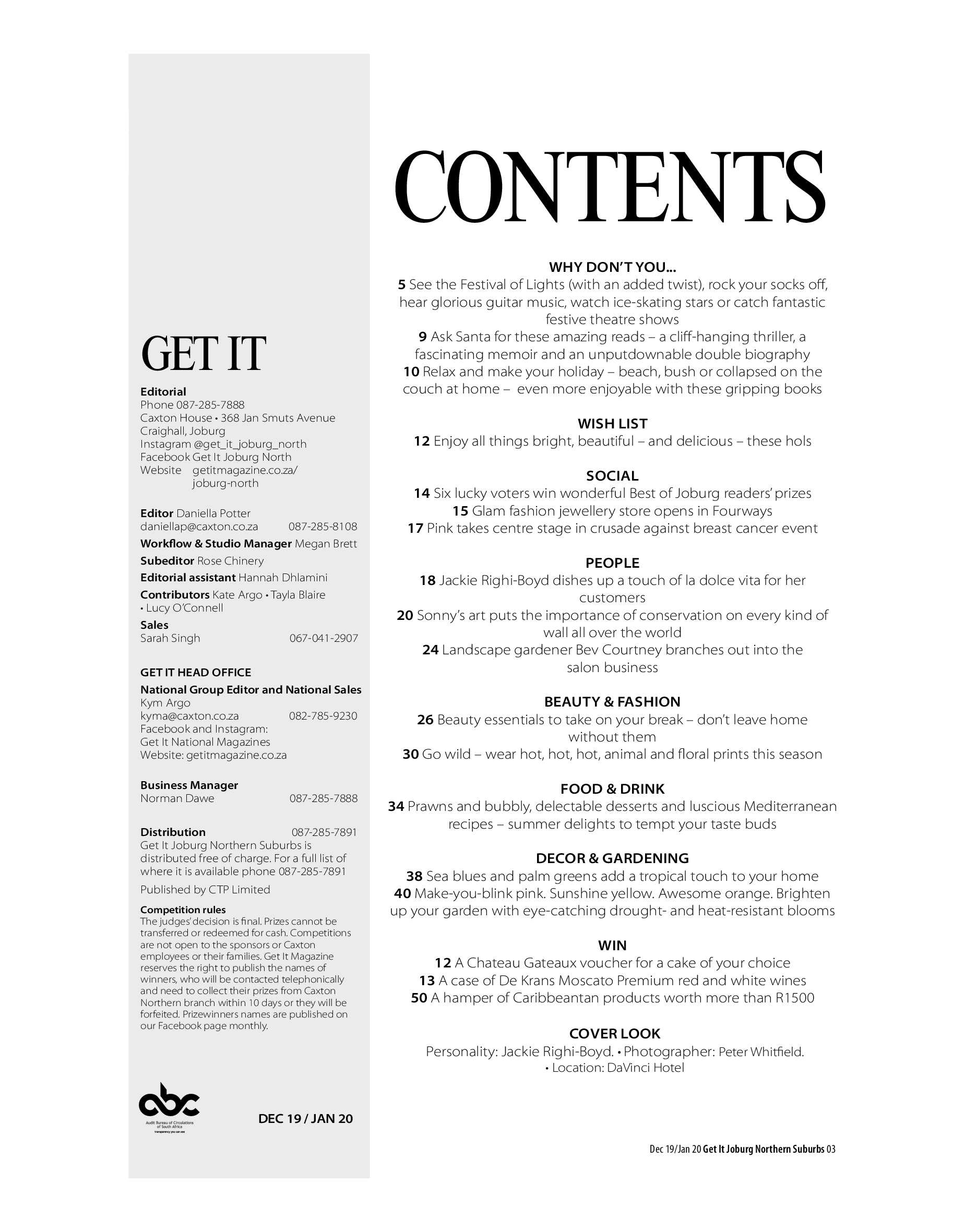 Get It Joburg North Dec/ Jan 2020 page 3