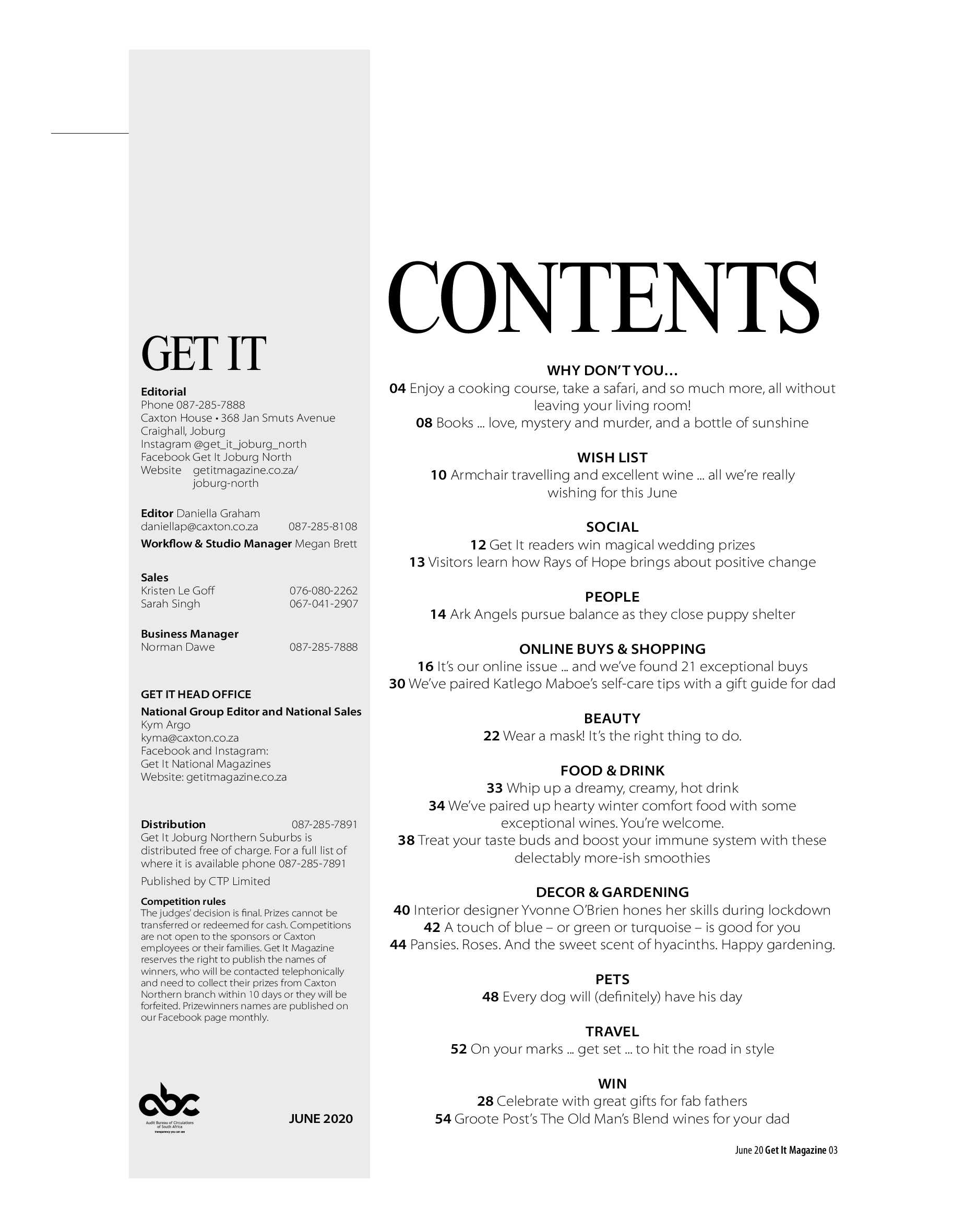 Get It Joburg North June 2020 page 3