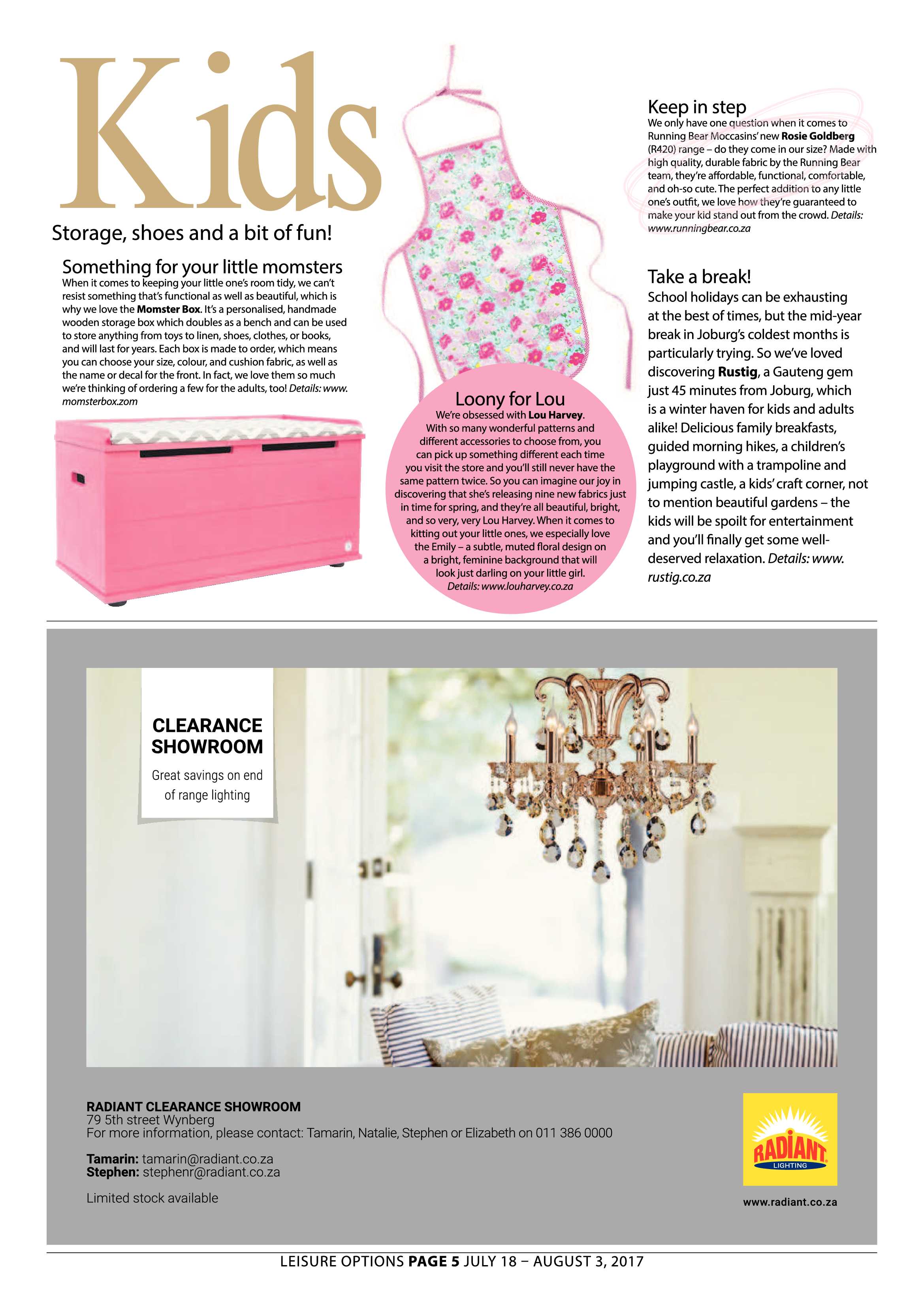 Leisure Options July 18 – August, 2017 page 5