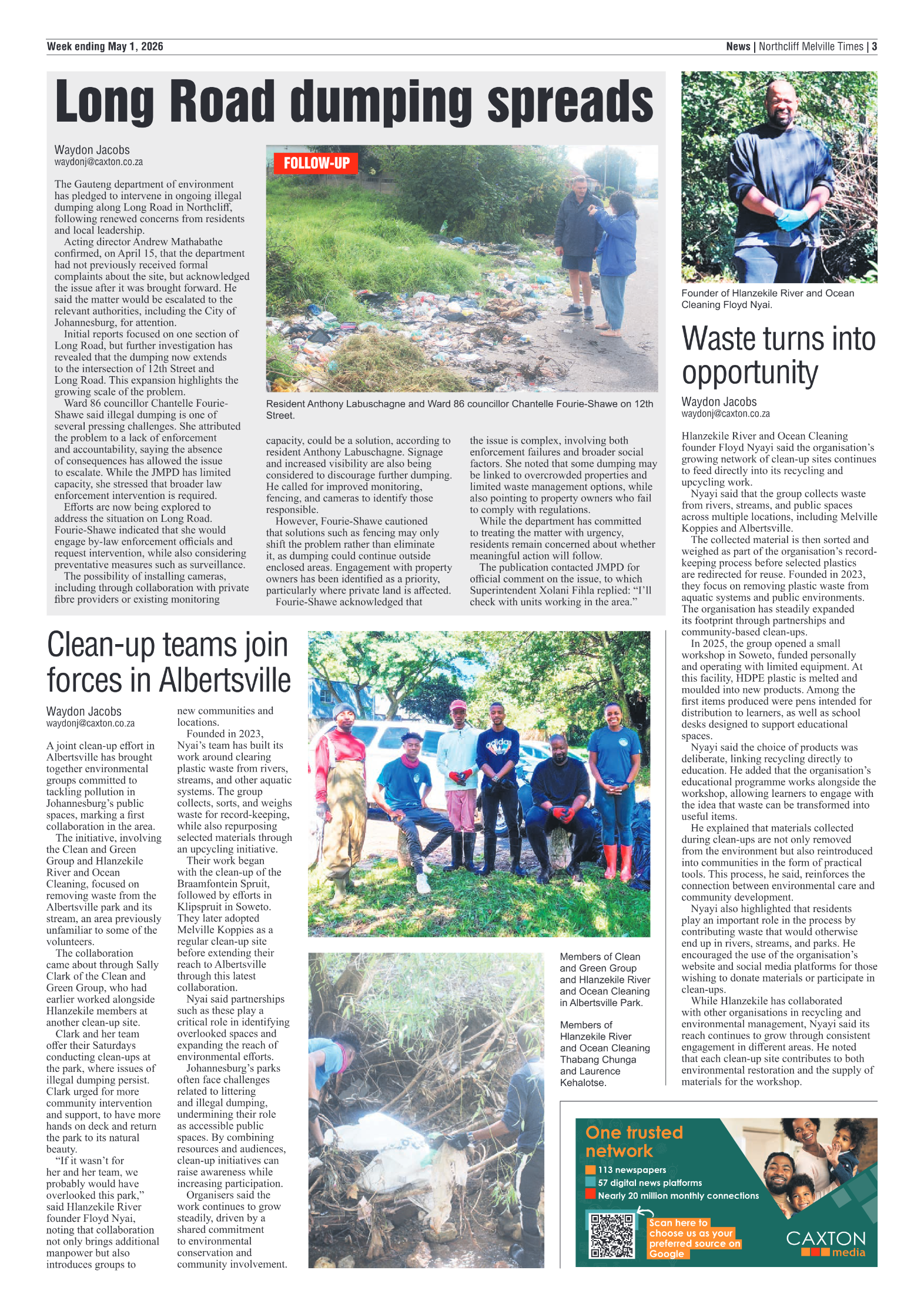 Northcliff Melville Times 1 May 2026 page 3