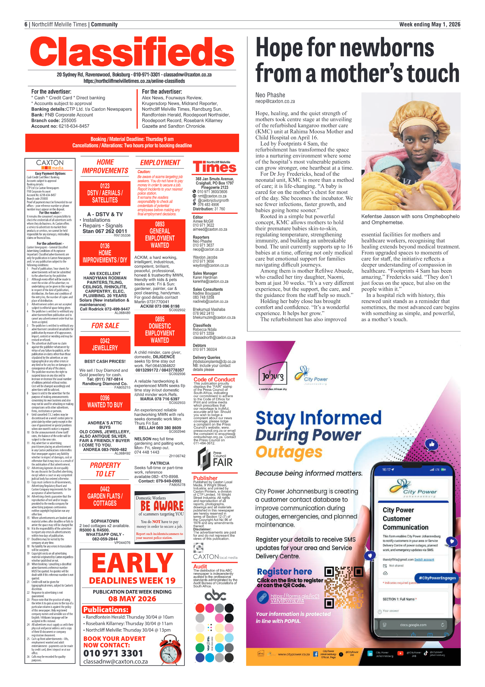 Northcliff Melville Times 1 May 2026 page 6