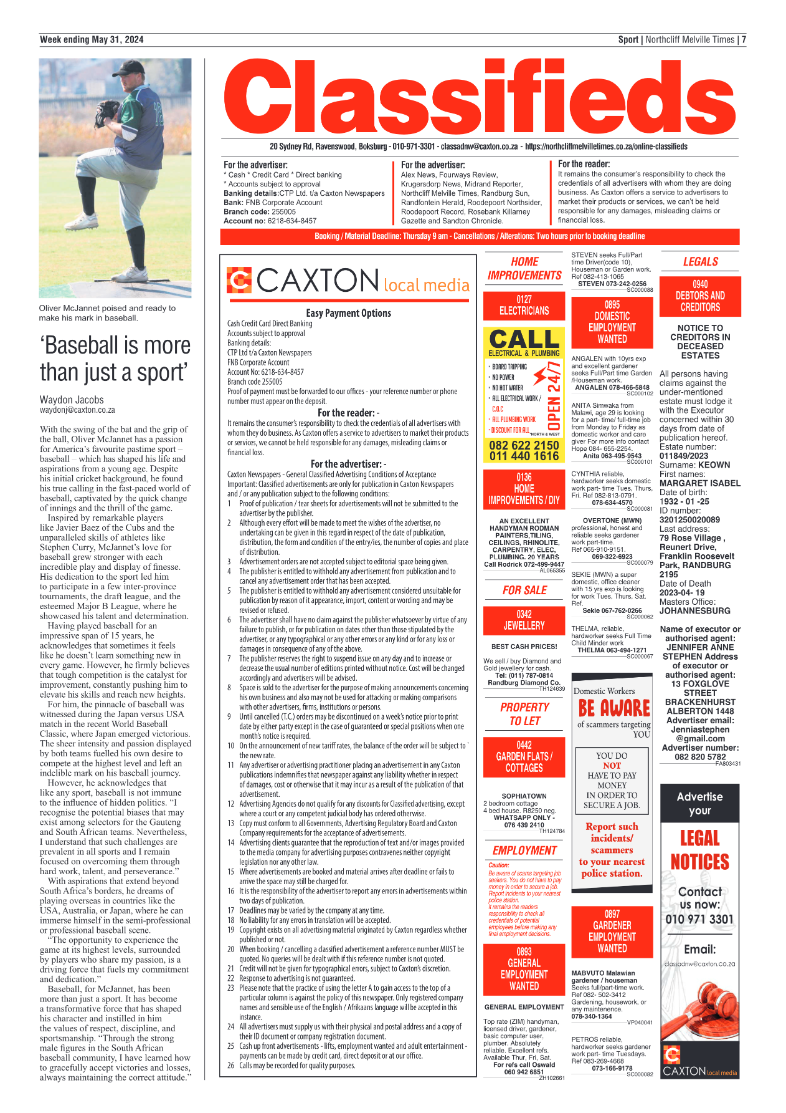 Northcliff Melville Times 31 May 2024 page 7