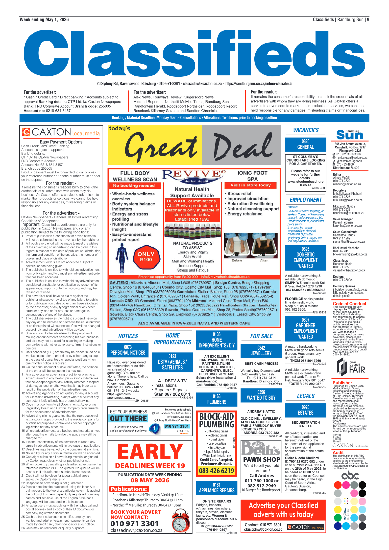 Randburg Sun 1 May 2026 page 9