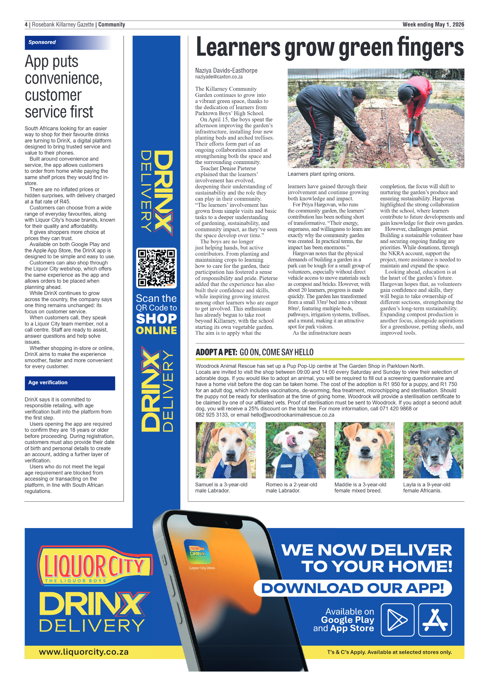 Rosebank Killarney Gazette 1 May 2026 page 4