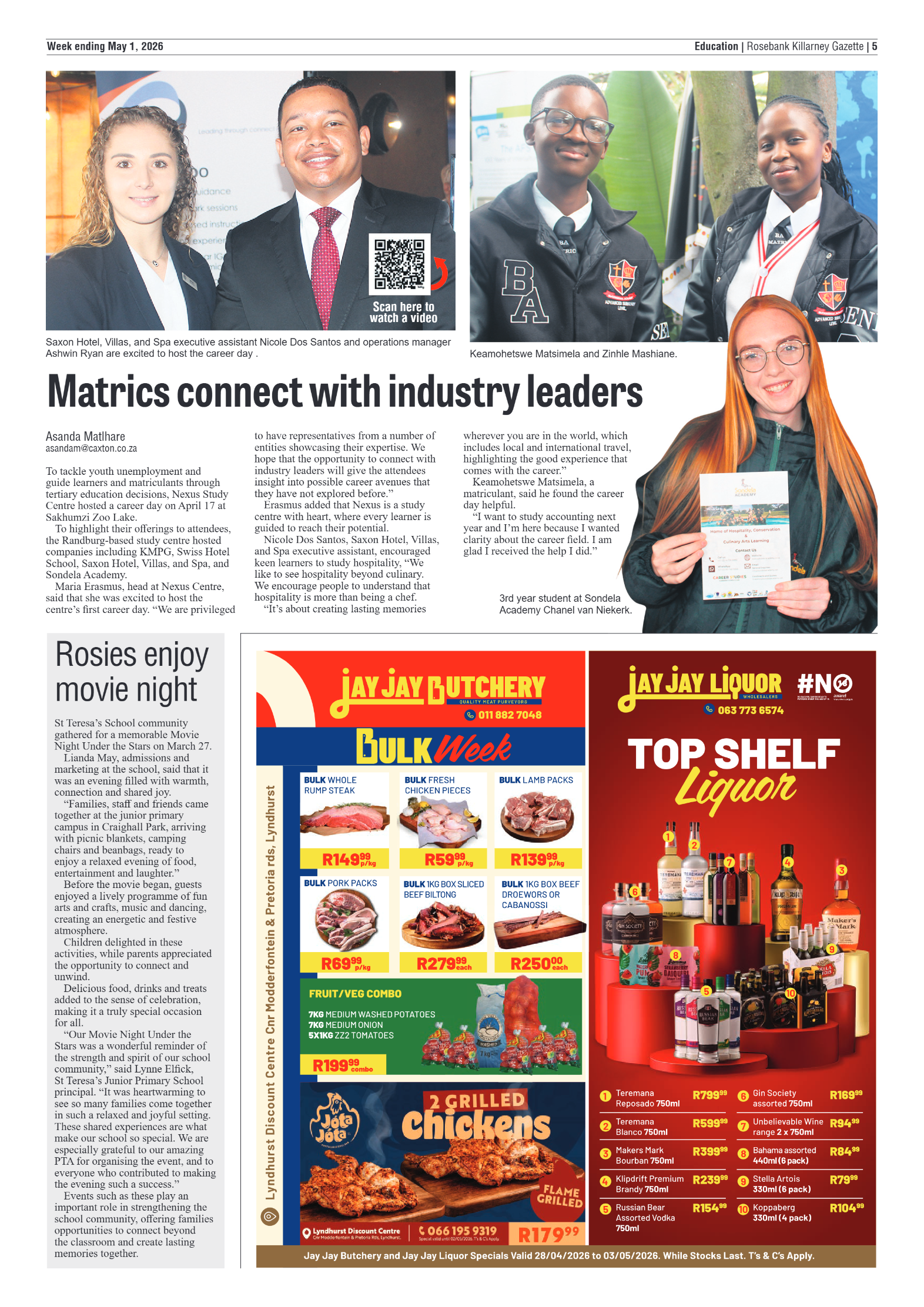 Rosebank Killarney Gazette 1 May 2026 page 5