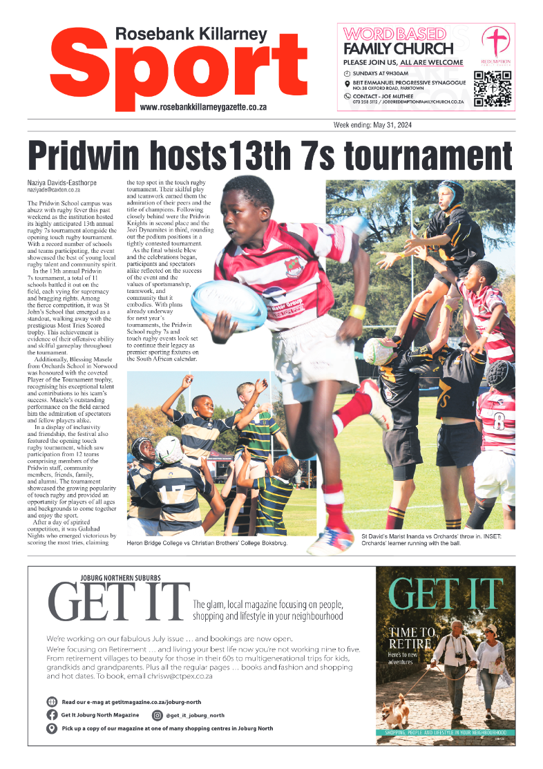 Rosebank Killarney Gazette 31 May 2024 page 12
