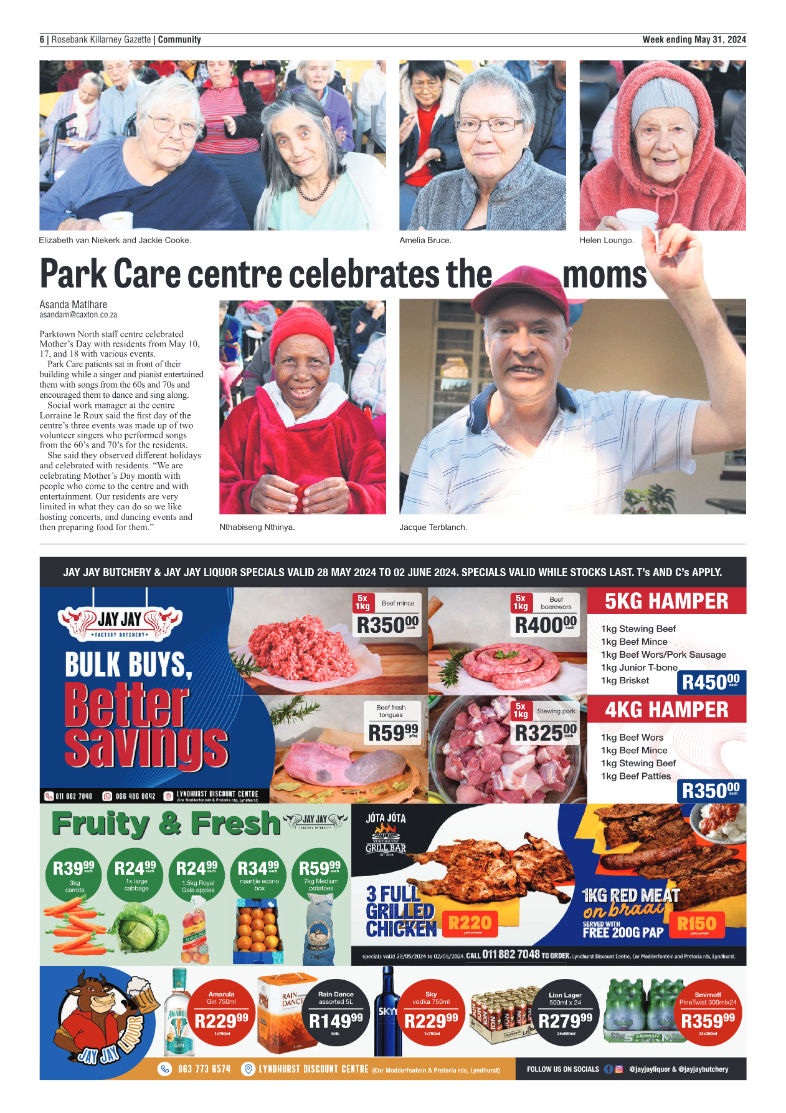 Rosebank Killarney Gazette 31 May 2024 page 6