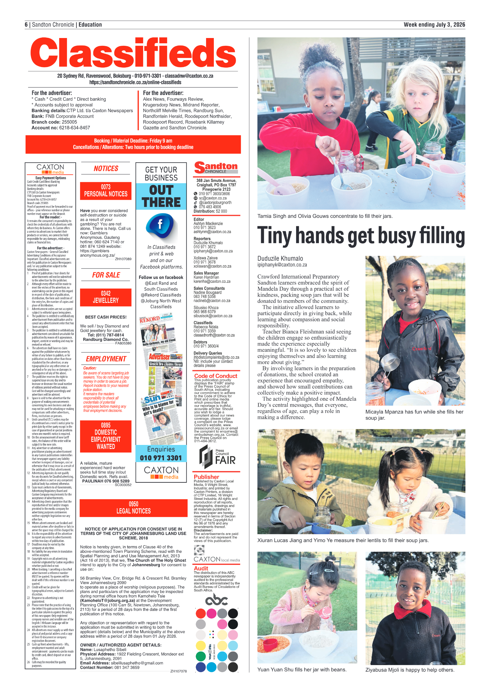 Sandton Chronicle 3 July 2026 page 6