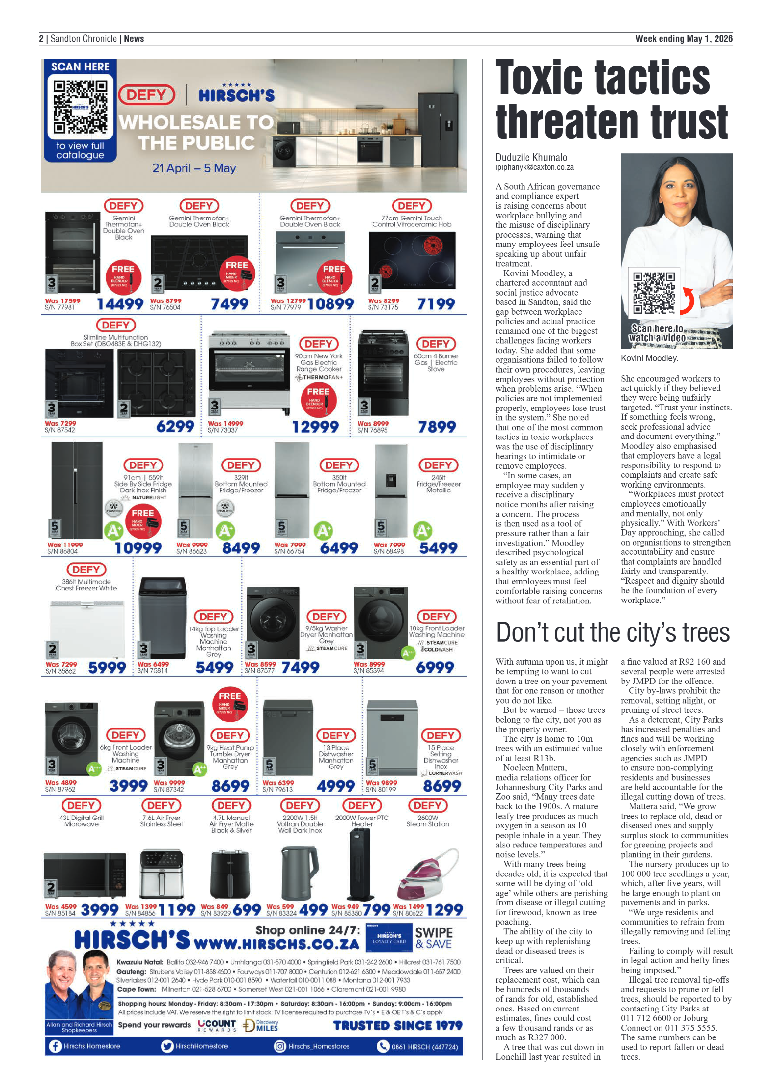 Sandton Chronicle 1 May 2026 page 2